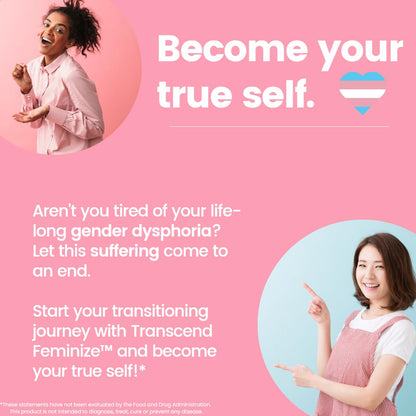 FEMINIZE Transcend HRT Pills for Estrogen - Potent HRT Estrogen Complex - Big Breats