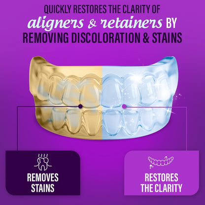 GuruNanda Aligner & Retainer Cleaner Foam – Gentle Cleaning for Aligners, Retainers, Veneers & Mouthguard, Helps Neutralize Odors, Ideal for Daily Use, 100 ml