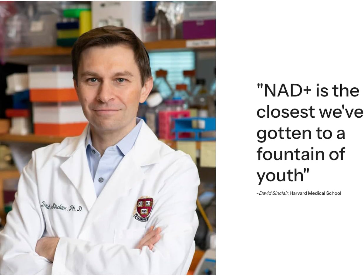 NAD+ Longevity + Energy Supplements with NMN + Trans-Resveratrol