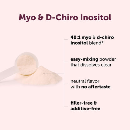 Micro Ingredients Myo-Inositol & D-Chiro Inositol Powder 1lb, 221 Servings | 40:1 Ideal Ratio Inositol Supplement for Women* | Support Hormonal Balance & Ovarian Health* | Non-GMO, Vegan, Filler-Free