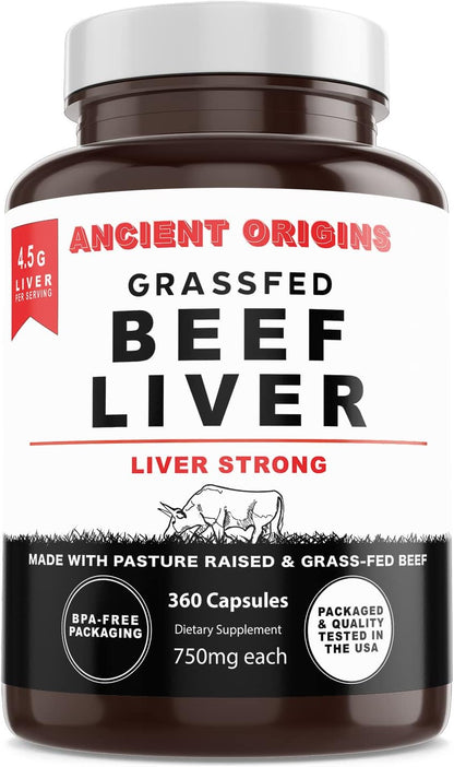 Ancient Origins Warrior Women Female Optimized Beef Organs and Two Months of Grass Fed Beef Liver