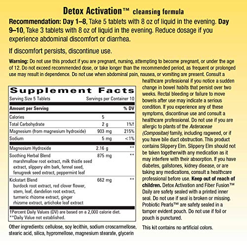 Nature's Way Whole Body Cleanse Complete, 10 Day Detox Cleansing System Kit with Probiotics