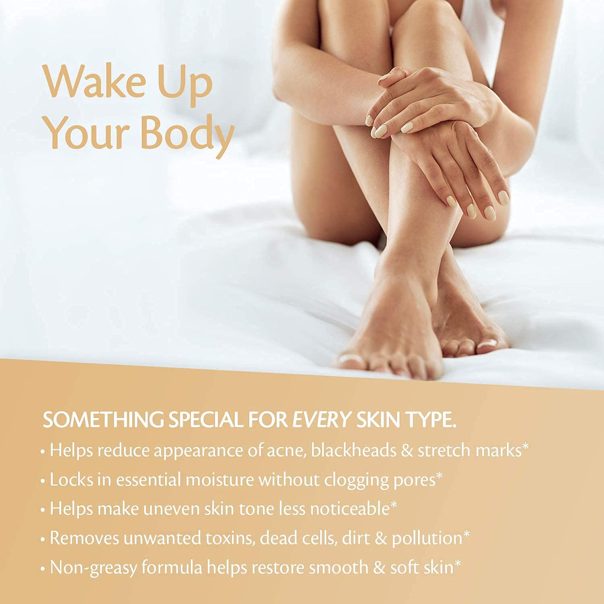 Arabica Coffee Body Scrub with Collagen & Stem Cell and Silicone Brush Bundle by M3