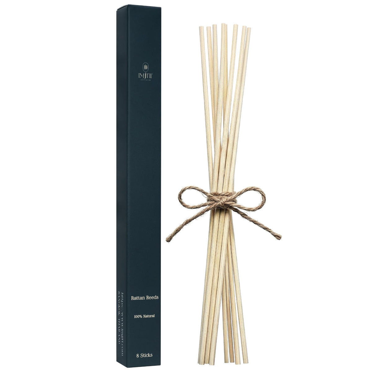 Gulab Jamun by Imjitt - Authentic Thai Botanical Aroma Diffuser with Turkish Rose and White Tea Notes, Featuring Luxury Reed diffusers for Home to Create a Welcoming, Long-Lasting Ambient Scent