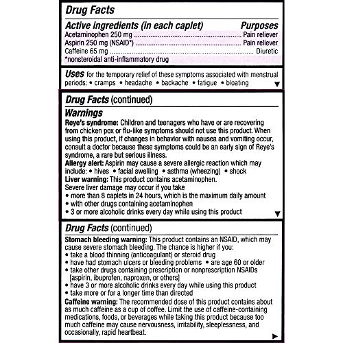 Pamprin Max Menstrual Pain Relief, Maximum Strength, Caplets, 24 ct.
