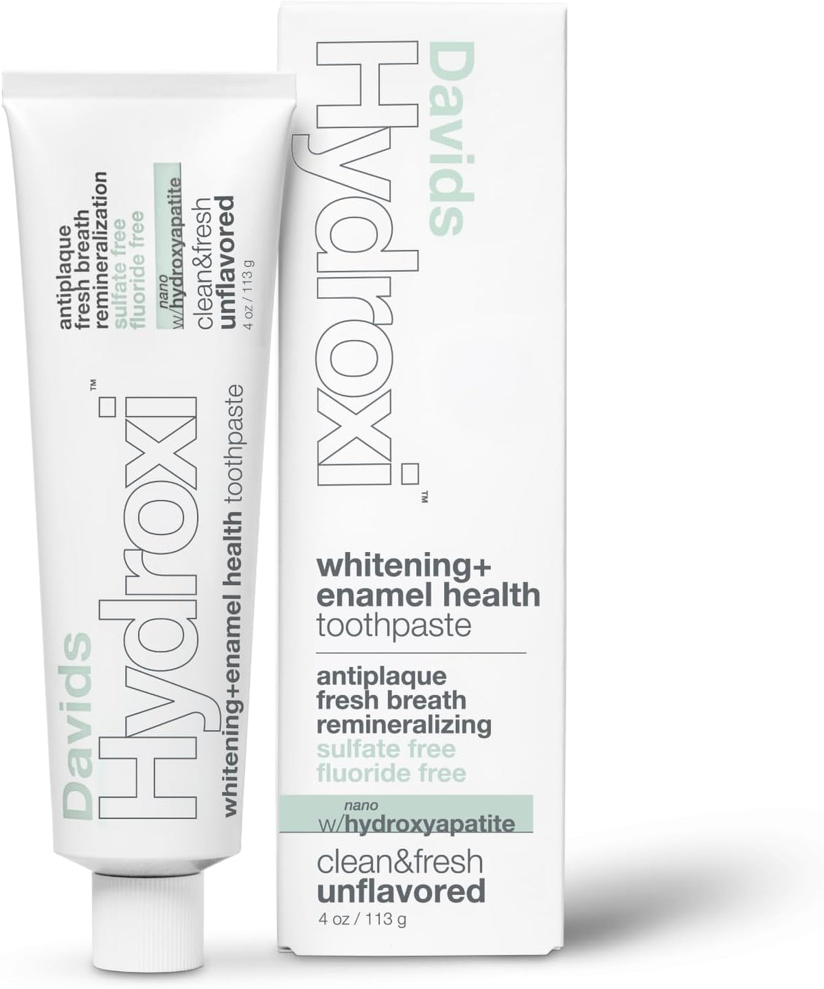 Davids Unflavored Nano Hydroxyapatite Remineralizing Fluoride Free 4oz
