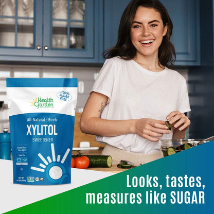 Health Garden Birch Xylitol Sweetener - Xylitol Sugar Substitute - 15 oz
