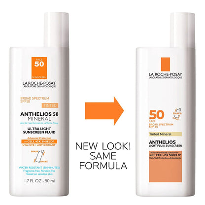 La Roche-Posay Anthelios Tinted Sunscreen SPF 50, Ultra-Light Fluid