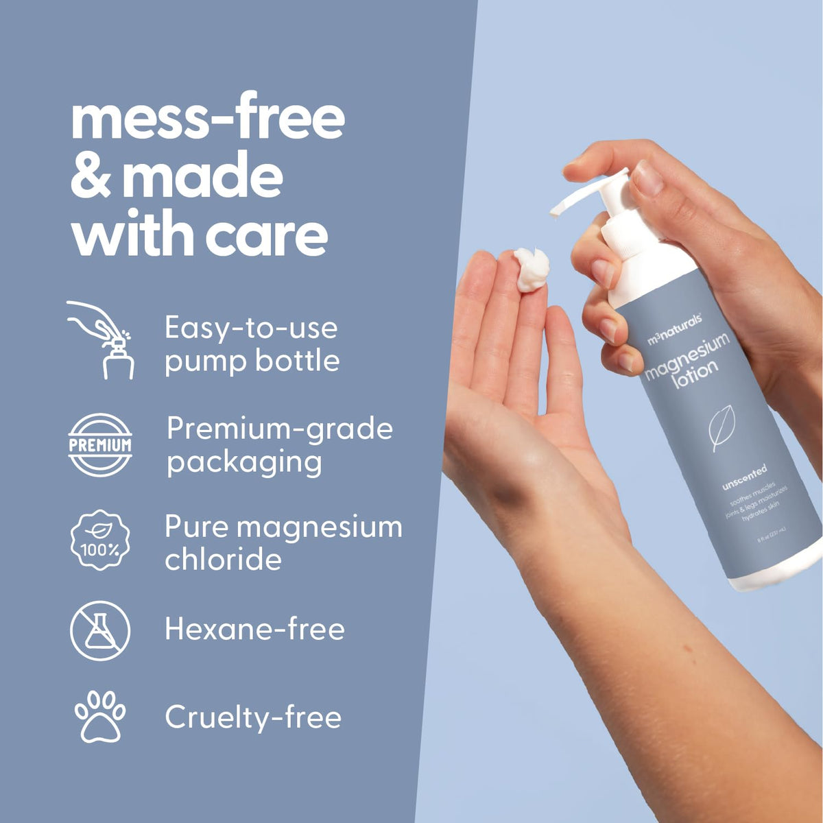 Calming Magnesium Lotion for Sleep - High Absorption Formula (8 Fl Oz)