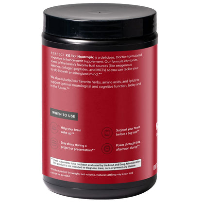 Perfect Keto Nootropic Brain Supplement - Enhance Focus and Energy, Boost Concentrati