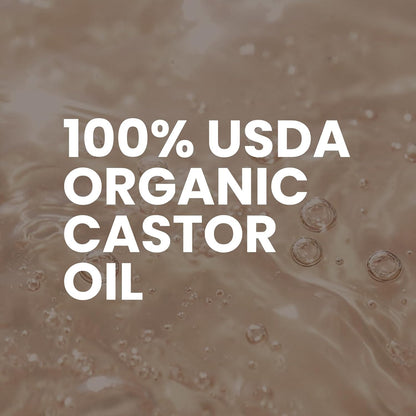 Organic Castor Oil Roll On - Extra Virgin, Unrefined & Hexane-free (3oz)