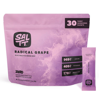 SALTT Electrolyte Packets - Clean Slate (30 Sticks) - Zero Sugar