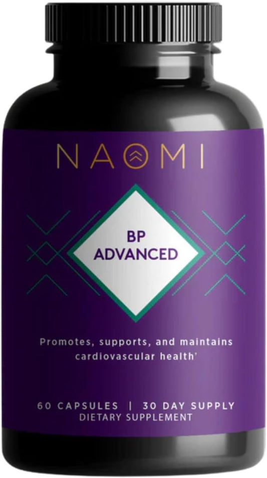 NAOMI BP Advanced - Olive Leaf Extract & Vitamin K2 for Healthy Blood Pressure & Arterial Flexibility Already in Normal Range - Patented Benolea® 1000mg + K2Vital® 180mcg, Vegan, 30-Day Supply