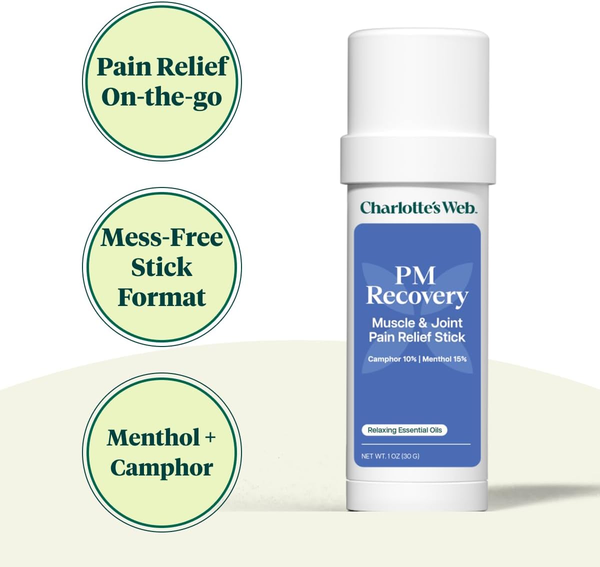 Charlotte's Web Evening Recovery Muscle & Joint Relief Stick 1oz