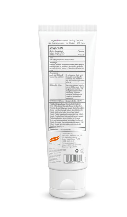 Himalaya Botanique Anticavity Fluoride Toothpaste, Fluoride with Multi-Benefit Support, Fights Cavities, Strengthens Enamel, Promotes Remineralization, Mint Flavor, 4 oz.