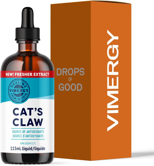 Vimergy USDA Organic Cat’s Claw Liquid – Provides Antioxidant Support* – Benefits The Immune System* – Vegan, Gluten-Free, Non-GMO – 57 Servings (115 mL)