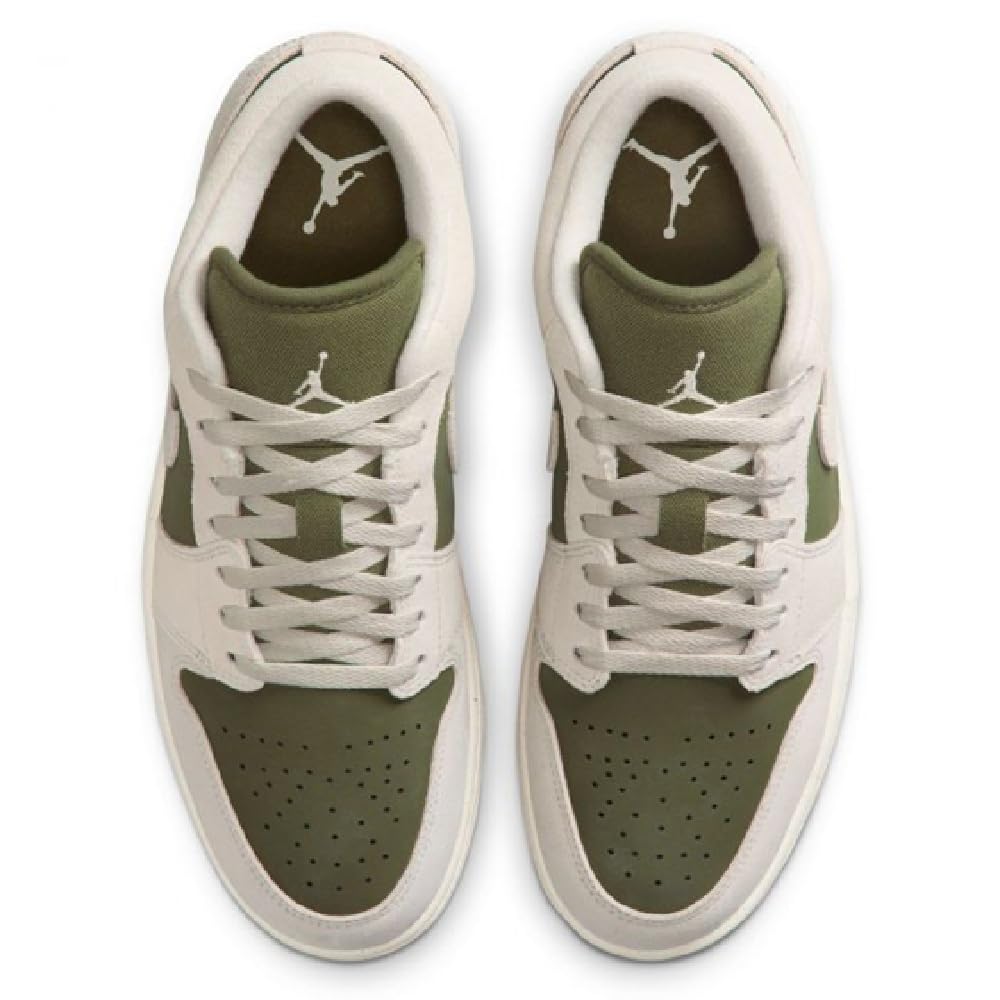 Air Jordan 1 Low SE Men's Shoes (Medium Olive/Sail/Light Orewood Brown) Size 9