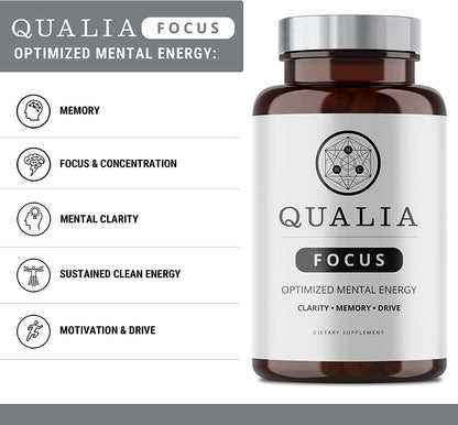 Qualia FOCUS Brain Booster Supplement | Powerful Nootropic Designed to Deliver