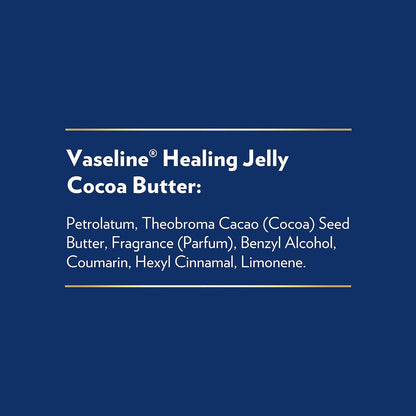 Vaseline Cocoa Butter Healing Jelly Variety Pack, 2 Sizes (7.5 Oz & 1.75 Oz) – Rich Moisturizing Ointment, Protectant & Moisturizer for Dry Skin