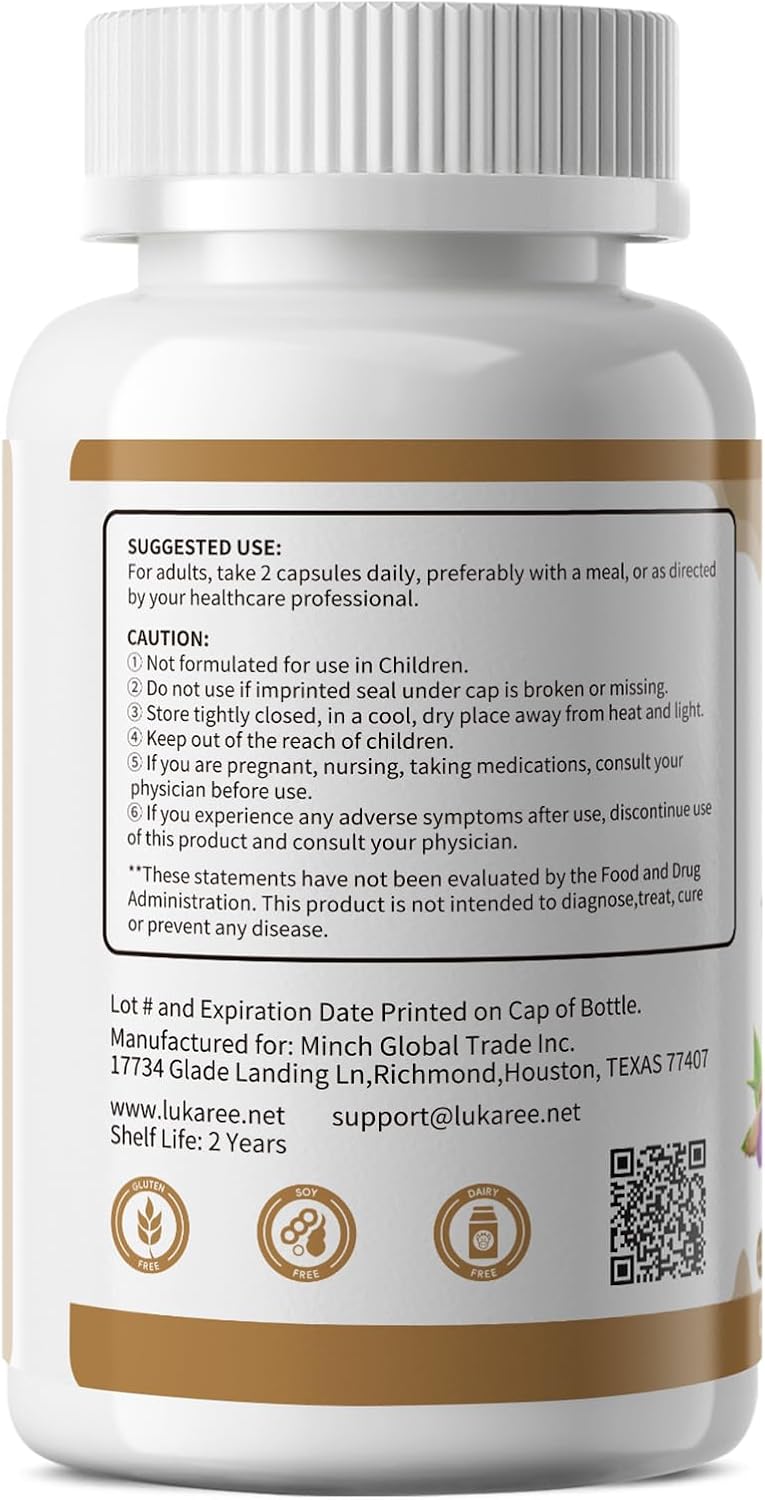Lukaree Cortisol Supplements for Women and Men, with KSM-66® Ashwagandha | 10-IN-1 Cortisol Reducer with L-Theanine, Magnesium, Saffron & Phosphatidylserine, GMP Quality, 120 Capsules, 60-Day Supply