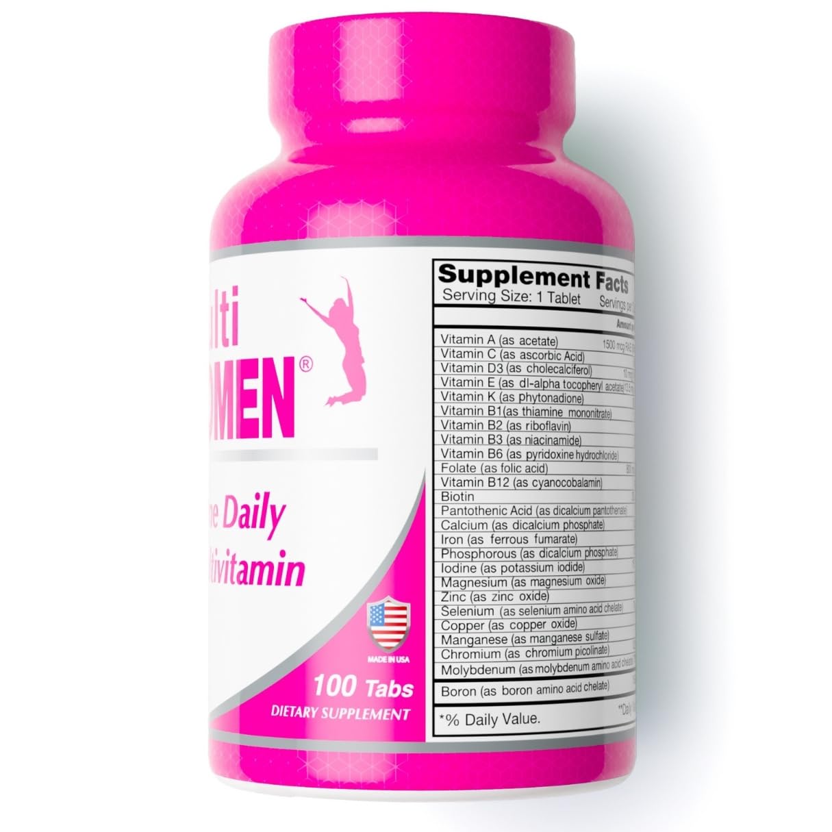 ALFA VITAMINS Multi Men Vitamins Dietary Supplement with Essential Vitamins & Minerals for Men - Amino Acids + Antioxidants - 100 Tablets
