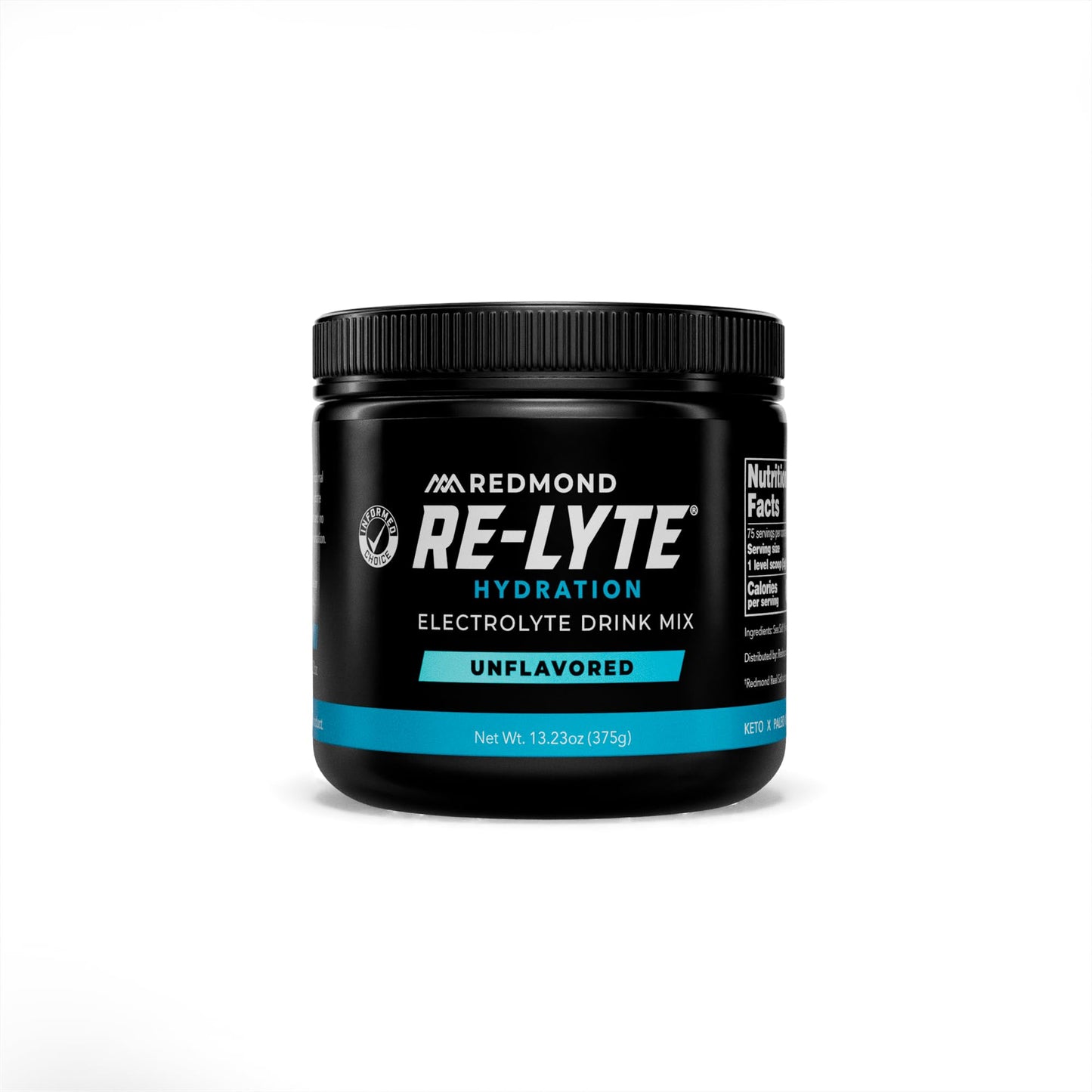 REDMOND Re-Lyte Sugar Free Electrolyte Powder Mix (Strawberry Lemonade) | Zero Sugar Electrolytes, Hydration Powder
