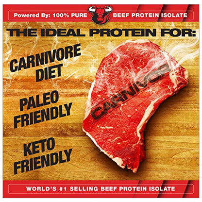 MuscleMeds, Carnivor Beef Protein Isolate Powder 56 Servings, Chocolate, 72 Ounce