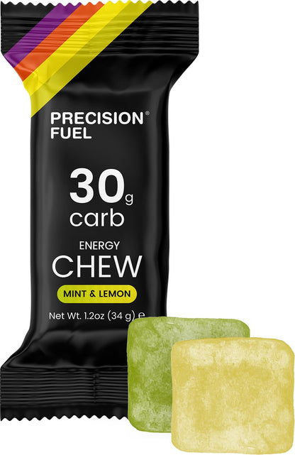 Precision Fuel PF30 Chew Energy Chews - Carbohydrate Fuel for Endurance, Lightweight & Portable, 30g Carbs - Ideal for Long Runs, Rides & Workouts -Original Flavour (15 Chews)