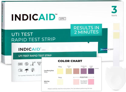UTI Test Strips for Home Use | Detects 2 Markers of Leukocytes & Nitrites | Accurate Results in 2 Minutes | Urinary Tract Infection Testing Know Why to Guide Your Next Step