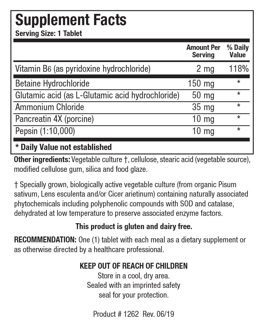 Biotics Research Hydro Zyme™ - Digestive Enzymes (Enzimas Digestivas) For Women & Men - Enzymes for Digestion Supplement Contains Betaine HCL - Supports Healthy Gastric pH & Immune Health-250 Enzyme's