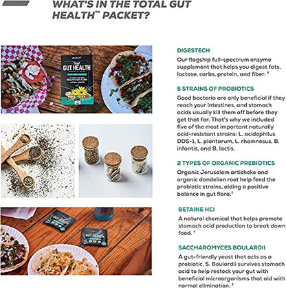 ONNIT Total Gut Health - Complete Probiotics & Digestive Enzyme Supplement