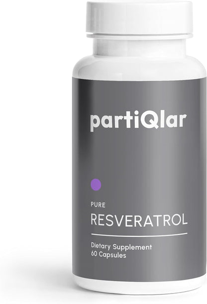partiQlar Trans-Resveratrol 500mg Complex - Cellular Longevity, 60 Caps