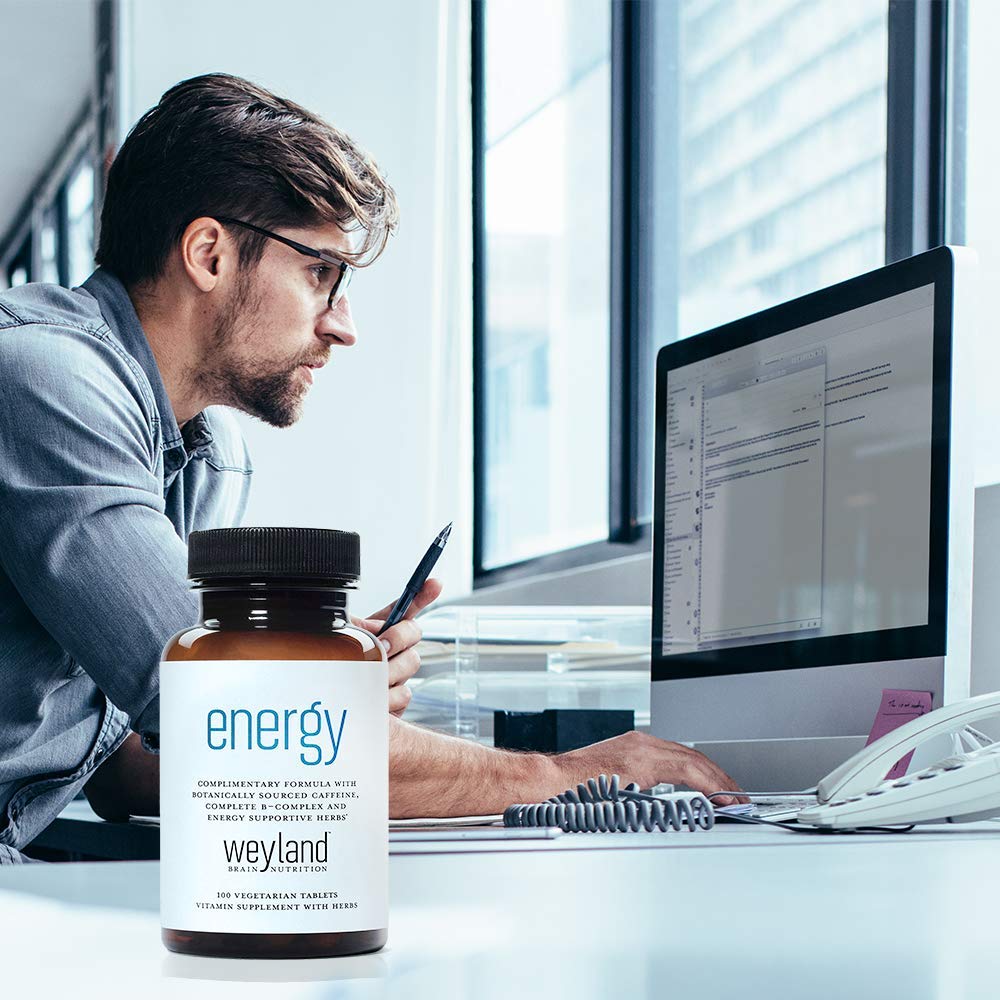 Energy | Complimentary Formula w/Botanically Sourced Caffeine | Complete B-Complex & Energy Supportive Herbs