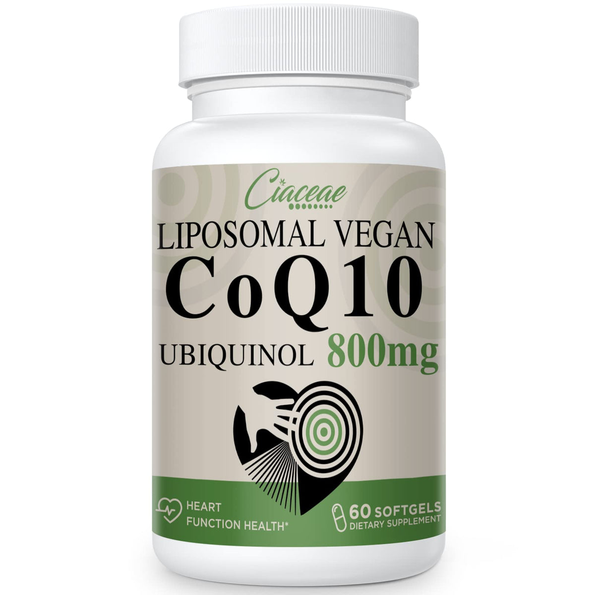Liposomal CoQ10 800mg Ubiquinol Softgel, Max Absorption Ubiquinol Coenzyme Q10