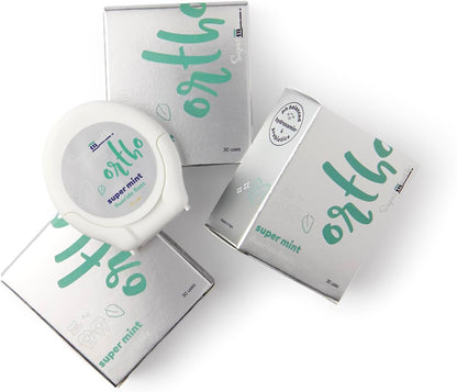 SuperMouth Ortho Floss Threader for Braces, 3 Pack, Mint