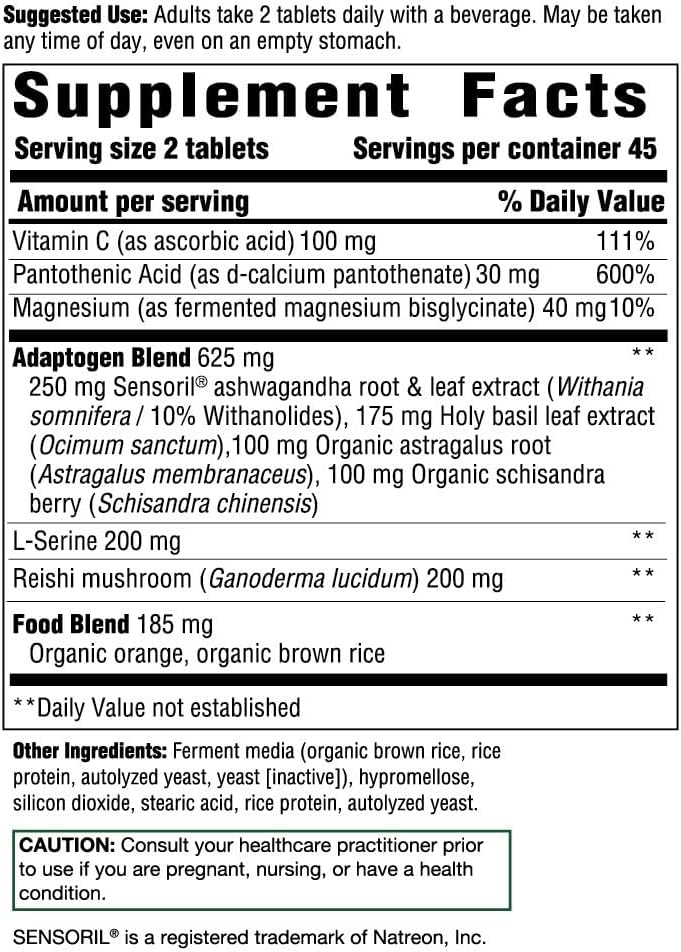 Innate Response Formulas Adrenal Response Complete Care, 90 Tablets | Supports Healthy Stress Response with Ashwagandha, Vitamin C & Magnesium Glycinate, Vegetarian, Non-GMO, 45 Servings