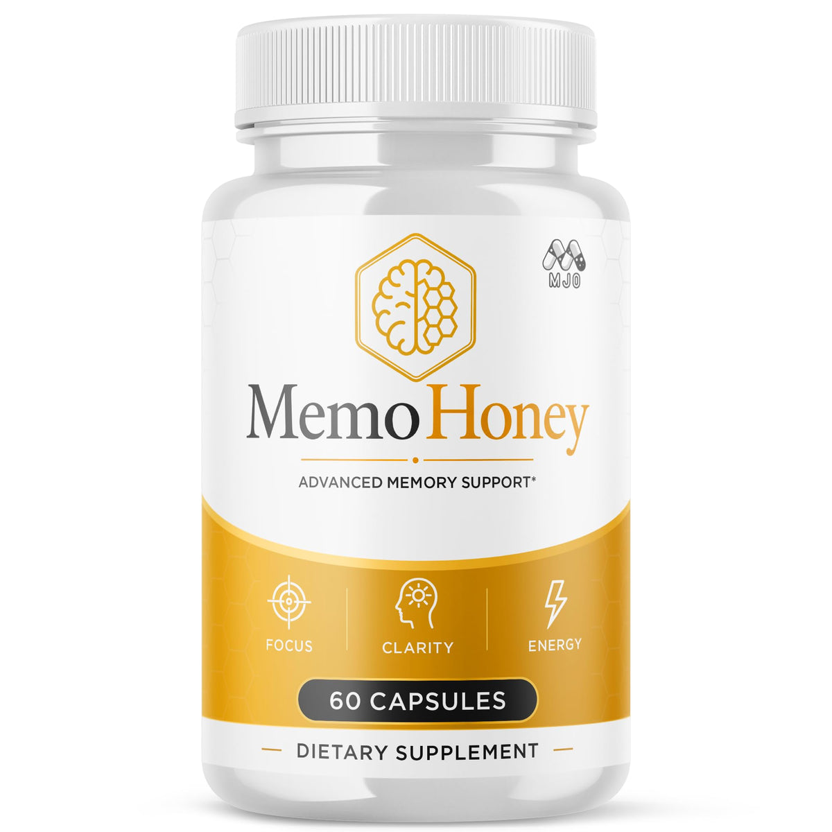 Memo Honey Capsules, MemoHoney Formula Supplement Pills 5-Pack 300 Capsules