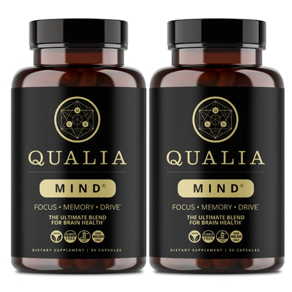 Qualia Mind | The Ultimate Blend for Brain Health* | Doctor-Formulated Nootropic to Fuel Focus & Concentration* | Supports Long Term Brain Health| Maintain Drive & Productivity
