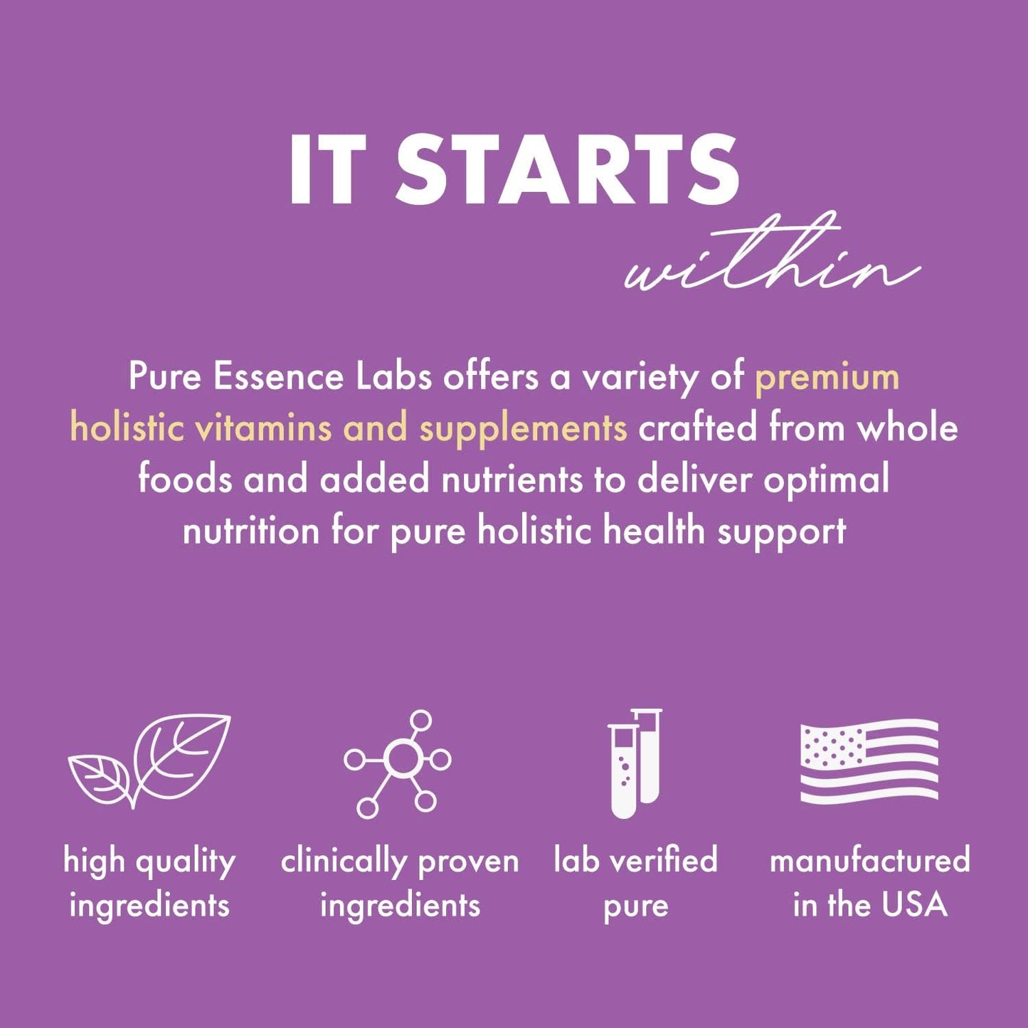 Pure Essence Labs Transitions Vitamins for Women, Natural Menopause Relief Supplement to Promote Hormone Balance, Reduce Hot Flashes, Mood Swings & Night Sweats, 120 Capsules