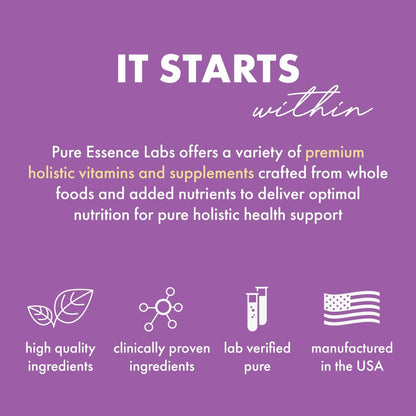 Pure Essence Labs Transitions Vitamins for Women, Natural Menopause Relief Supplement to Promote Hormone Balance, Reduce Hot Flashes, Mood Swings & Night Sweats, 120 Capsules
