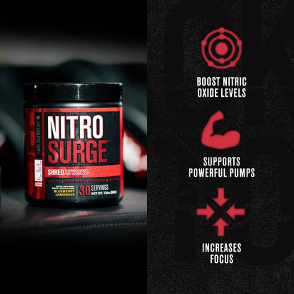 Jacked Factory NITROSURGE Shred Pre Workout Supplement - Energy
