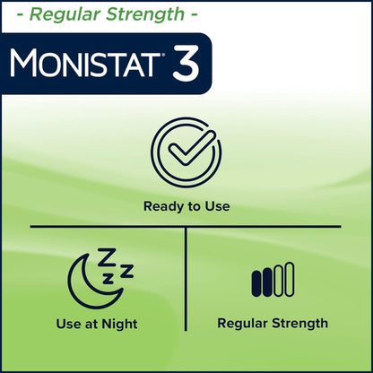 Monistat 3 Cream, 3-Day Treatment for Women: 1x Reusable Applicator & 1x 25g External Anti-Itch Cream Bundle (Pack of 2)