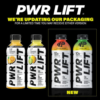 Whey Protein Water Sports Drink by PWR LIFT | Orange Mango | Keto, Vitamin B, Electrolyte