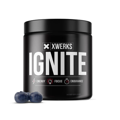Xwerks Ignite Pre Workout Powder for Men and Women, Natural Preworkout Energy Drink Powder, Gluten Free Keto Formula for Endurance Stamina and Workout Focus, 150 mg Caffeine, 30 Servings, Orange
