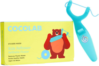 Kids Reflosser by COCOLAB, BPA-Free Floss Holder for Children, 1-Pack