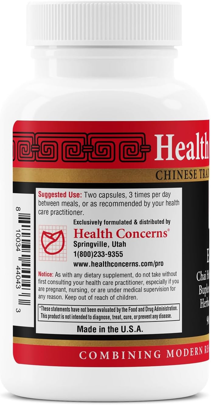 Health Concerns Ease 2 – Liver & Digestive Support – Relieves Neck Shoulder Tension – Chinese Herbal Formula – Natural GI Health Support – Bupleurum & Cassia Herbal Supplement – 90 Capsules