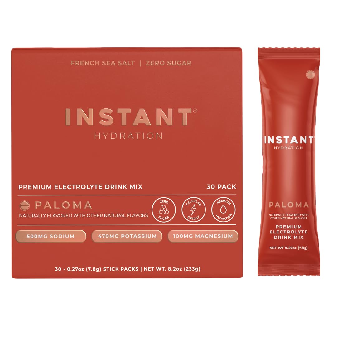 Instant Hydration Electrolytes Powder Packets - Watermelon Electrolyte Drink Mix - Zero Sugar - Keto, Vegan, Gluten-Free, Non-GMO - Boost Recovery, Brain Health, Muscle & Tissue Support- 30 Sticks
