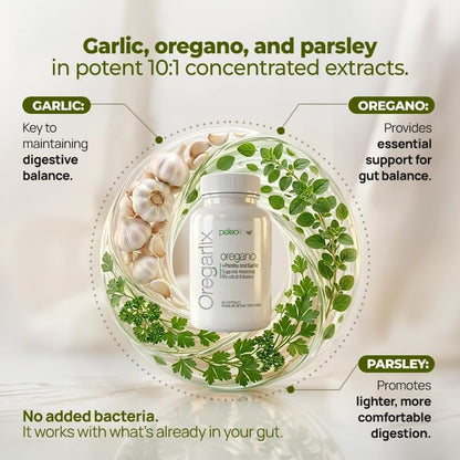 Paleolife - Oregarlix - Premium Gut Health Supplement. Microbial Balance with Premium Prebiotics - Help Keep Good Bacteria Healthy & Growing - 100% Natural (1-Pack)