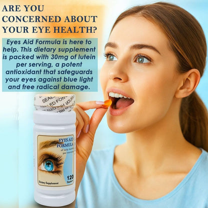Nu-Health Eyes Aid Formula Lutein 30mg Eye Vitamins Zinc, 120 Softgels