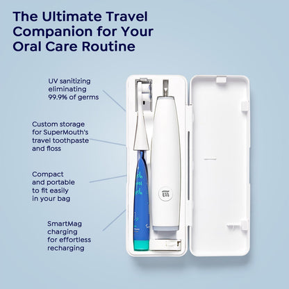 SuperMouth ULTIM8 Ortho System, Electric Toothbrush + UV Hub, Rose Gold
